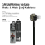 Azeada 3A Lightning to Usb Data & Hızlı Şarj Kablosu pd-b42i