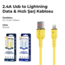 Azeada 24.A Usb to Lightning Data & Hızlı Şarj Kablosu az-b08i