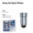 Azeada Araç İçi Şarj Cihazı pd-c38