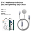 Azeada 2in1 Kablosuz Akıllı Saat Şarj ve Lightning Şarj Cihazı pd-w13
