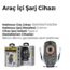 Azeada Araç İçi Şarj Cihazı 15w/10w/7.5w/5w, Type-C az-c05