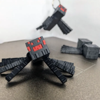 Minecraft Örümcek Anahtarlık | MC Spider 