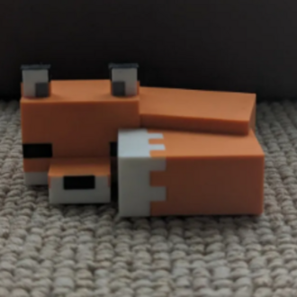 Minecraft Tilki (Fox) Koleksiyon Figürü 