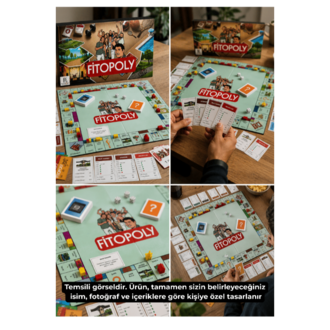 Kişiye Özel Tasarım Masa Oyunu - Fotoğraflı & Şakalı Anı Kutusu (Printopoly)
