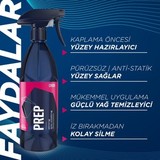 GYEON QM Prep Seramik PPF Folyo Kaplama Öncesi Yüzey Hazırlayıcı ve Temizleyici – 1000 ml
