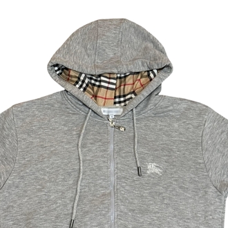 Gri Zip Hoodie