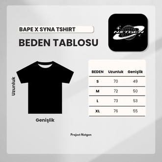 Bape x Syna Beyaz Tshirt