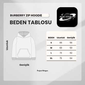 Gri Zip Hoodie