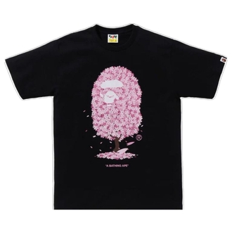 Bape x Sakura Siyah Tshirt