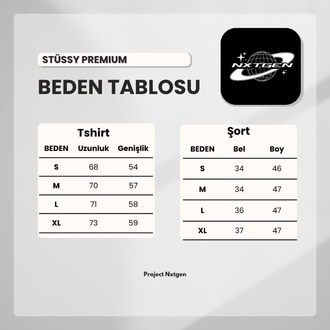Stüssy Baggy Premium Takım Siyah
