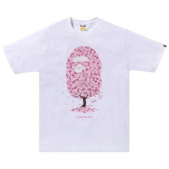 Bape x Sakura Beyaz Tshirt