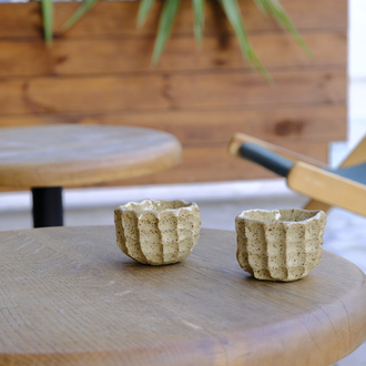 Stoneware benekli cup