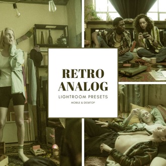 30-20 RETRO ANALOG FILM Lightroom Presets for Mobile Desktop Presets | Photo Editing, Black Presets