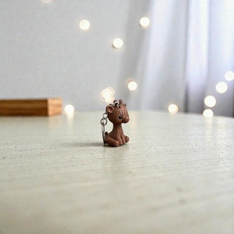 Örgü Dokulu Zürafa Anahtarlık 3D Baskı PLA