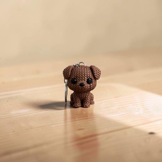 Örgü Dokulu Köpek Anahtarlık 3D Baskı PLA