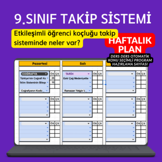 9.SINIF TAKİP SİSTEMİ (Maarif Modele Uygun)