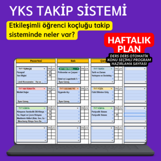 ETKİLEŞİMLİ YKS TAKİP SİSTEMİ