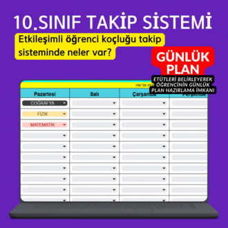 10. SINIF TAKİP SİSTEMİ (Maarif Modele Uygun)