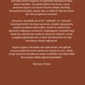 TERAPİ SEANS YAPILANDIRMA REHBERİ