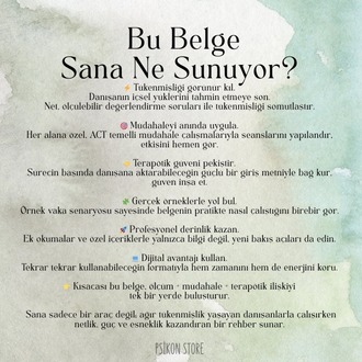 TÜKENMİŞLİK KENDİNLE TEKRAR BAĞ KUR (DİJİTAL BELGE)