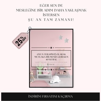 OYUN TERAPİSİNDE ÖNEMLİ 40 KURAL