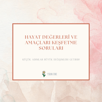 HAYAT DEĞERLERİ VE AMAÇLARI KEŞFETME SORULARI (DİJİTAL BELGE)