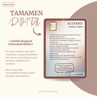 Kendinle İlişkini Güçlendirme Rehberi - 7 Günlük Duygusal Farkındalık Rehberi