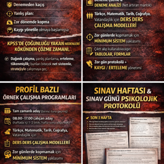 KPSS STRATEJİK ÇALIŞMA VE ZİHİNSEL DAYANIKLILIK REHBERİ