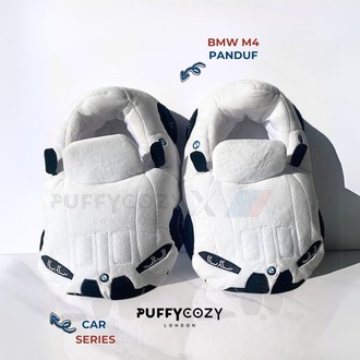 BMW M4 PANDUF BEYAZ™️ PUFFY COZY SNEAKERS PELUŞ TERLİK
