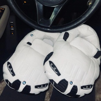 BMW M4 PANDUF BEYAZ™️ PUFFY COZY SNEAKERS PELUŞ TERLİK