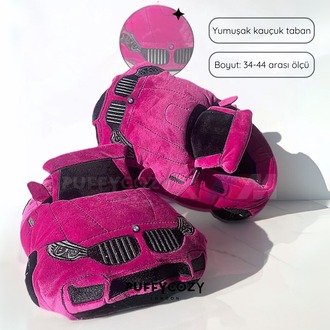 BMW M4 PANDUF PEMBE PUFFY COZY ™️ SNEAKERS PELUŞ TERLİK