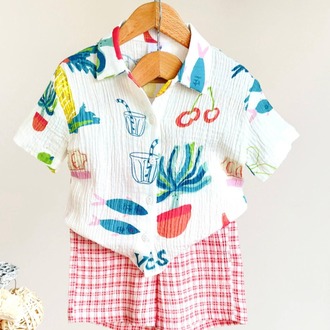 Summer Enjoy Müslin Unisex Takım