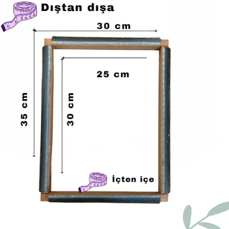 30x25cm Kombinasyon Özellikli Punch ve Tüm Nakışlara Uygun İğneli/Telli Kasnak KILIF HEDİYE