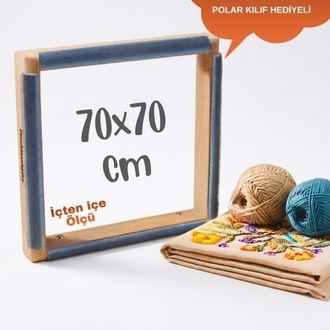 70x70cm Kombinasyon Özellikli Punch ve Tüm Nakışlara Uygun İğneli/Telli Kasnak KILIF HEDİYE