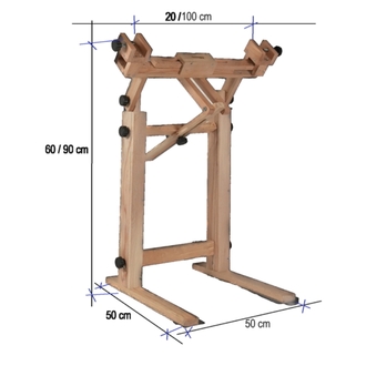 100cm Ayarlı Ayaklı Kasnak Tutucu Stand (20cm-100cm arası tüm köşeli kasnaklar) )