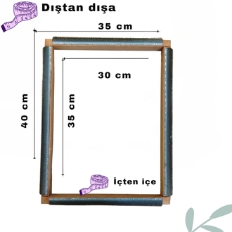 35x30cm Kombinasyon Özellikli Punch ve Tüm Nakışlara Uygun İğneli/Telli Kasnak KILIF HEDİYE
