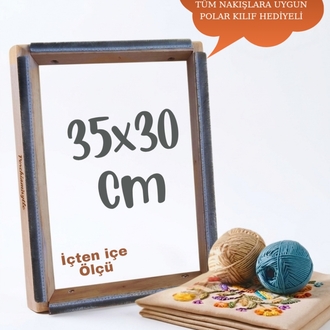 35x30cm Kombinasyon Özellikli Punch ve Tüm Nakışlara Uygun İğneli/Telli Kasnak KILIF HEDİYE