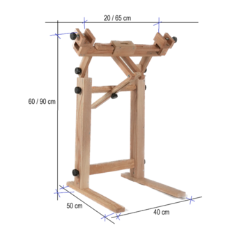 65cm Ayarlı Ayaklı Kasnak Tutucu Stand (20cm-65cm arası tüm köşeli kasnaklar)