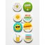 8'li Set-14 Yaz Temalı Rozet Seti Summer Good Vibes Güneş Çiçek Plaj Pin