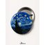 Yıldızlı Gece Rozet Kartlı Van Gogh Temalı Sanat Rozeti Vintage Broş Pin-44 mm