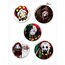 Freak Circus 15'li Rozet Seti 1 Adet Açacaklı Anahtarlık Dark Kawaii Broş Pin