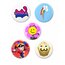 Trend-19 15'li Eğlenceli Rozet Seti 1 Adet Açacaklı Anahtarlık Kedi Kawaii Broş Pin
