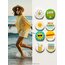 8'li Set-14 Yaz Temalı Rozet Seti Summer Good Vibes Güneş Çiçek Plaj Pin