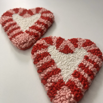 Candy Cane Mug Rug