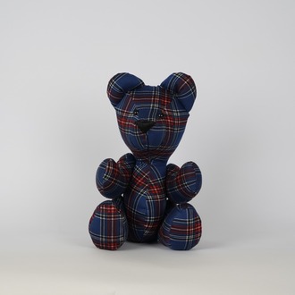 LACİVERT EKOSE TEDDY BEAR