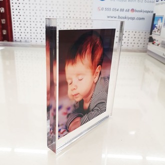 Fotoğraf Baskılı Akrilik Pleksi Kare Çerçeve