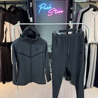 Nike Tech Gri Kapusonlu Esorfman Takimi – Erkek Spor Giyim