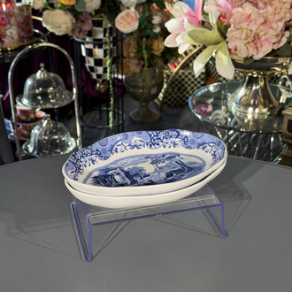 Spode Blue Italian Oval Servis Tabağı
