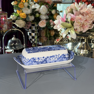 Spode Blue Italian Tereyağlık