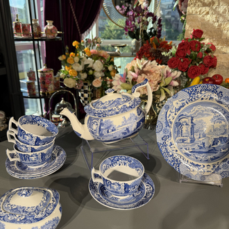 Spode Blue Italian Demlik